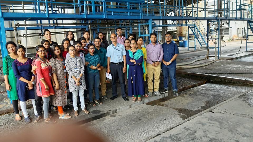 Department of Biotechnology, organized an Industrial Tour for M.Sc Microbiology and Biotechnology students at Mother Dairy Dankuni manufacturing unit on 18th March. Dr. Dipankar Ghosh headed this industrial trip along with the Master’s students. The visit was quiet impressive and this was a great industrial exposure for the final year M.Sc students of the Department of Biotechnology. Our M.Sc students have collected lot of valuable information about industrial work culture and regular practice which will definitely encourage them to get engage in the industry in near future.