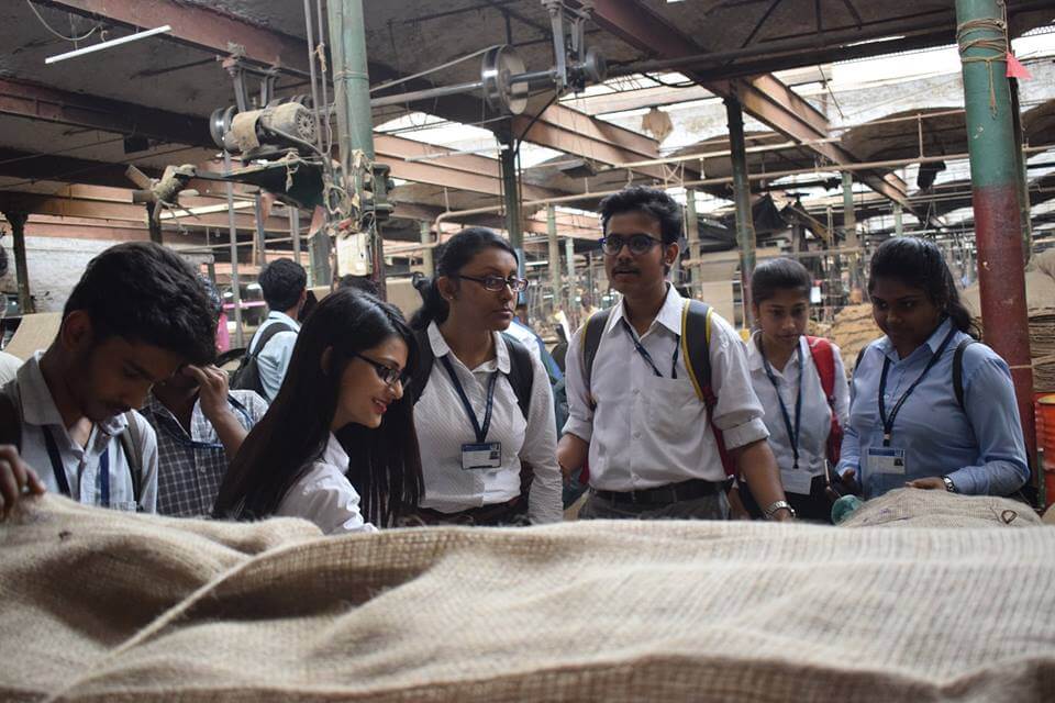 An industry visit to Empire Jute Mill, Titagarh, was conducted by the Department of Management Studies on 28th March 2019. The students were exposed to the different business simulation processes like production operation, labour issues, manpower planning, demand management etc. This visit  gave the students a first hand insight to the detailed function and understanding of the jute industry. The students of BBA and MBA along with their faculty members  Prof. Banerjee, Dr. Poddar and Dr. Das had a unique learning experience.